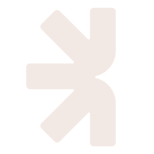 Abstract light beige geometric shape with three thick, rounded arms radiating from a central point on a plain white background, evoking the sturdy and dependable form of a recovery lorry from an artistic perspective.